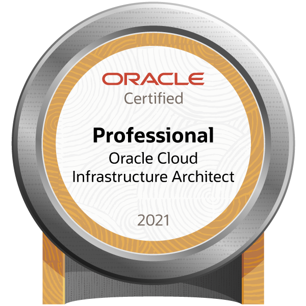 Oracle Certified Professional – Oracle Cloud Infrastructure Architect